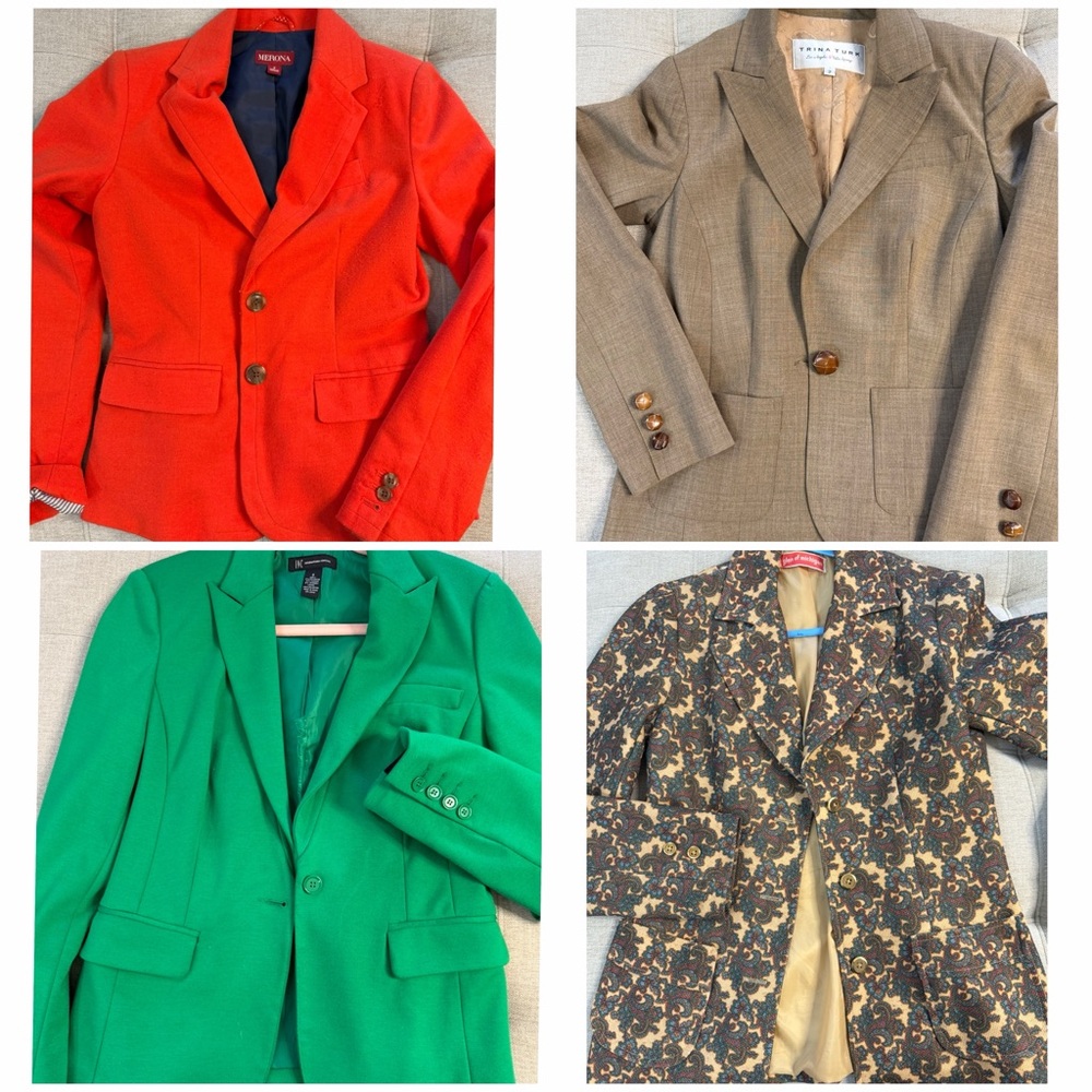 Lot of 4 cute blazers.